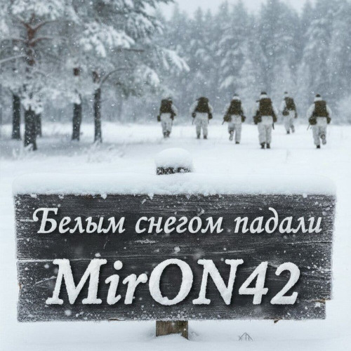 Белым снегом падали